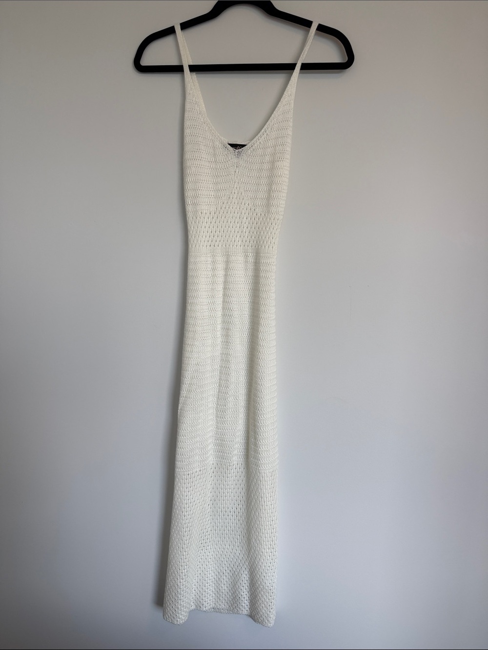 Cream Knit Maxi Dress Cover Up
